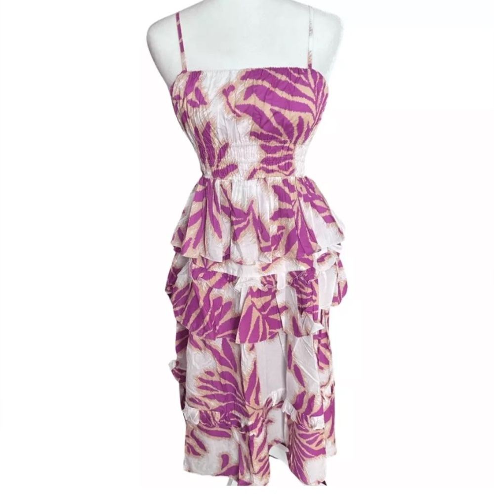 Tanya‎ Taylor Polina Top and Hazelle Skirt Matching Set Tropical Print X-Small - Picture 7 of 10